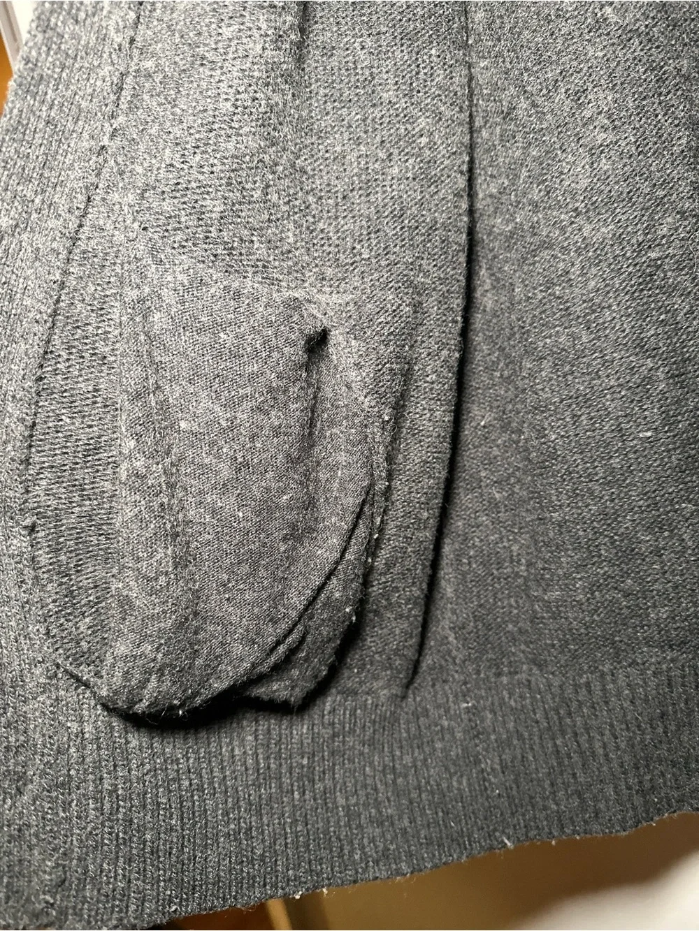 Levi's Men's Dark Gray V-Neck Button Cardigan